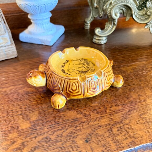 Vintage Galveston Texas Turtle ashtray - Picture 11 of 14